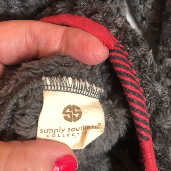 Simply Southern Pullover 1/4 Snap Front Jacket. Size XL - Picture 6 of 9